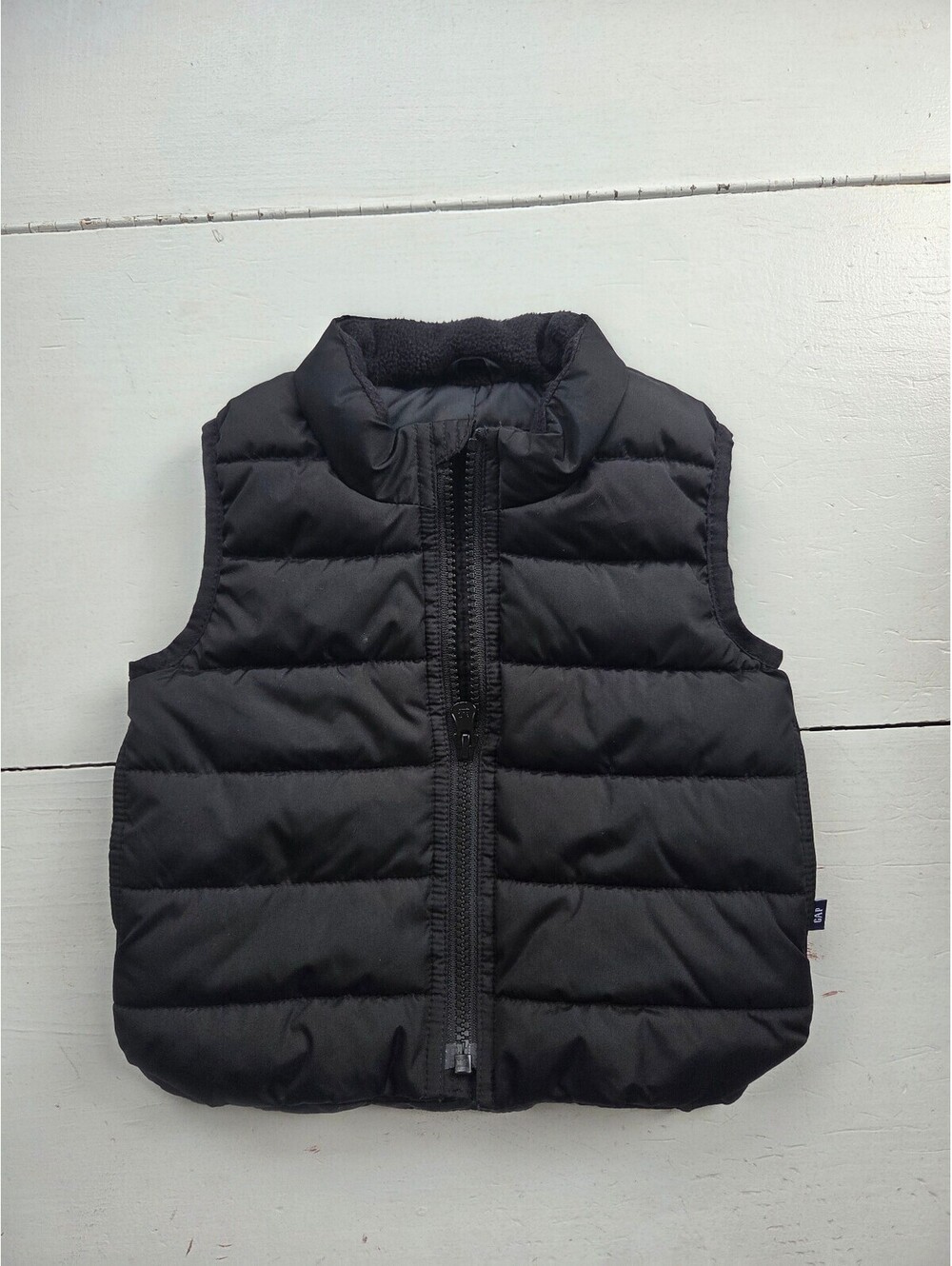 Baby GAP Black Puffer Vest 12-18 Months Water-Resistant